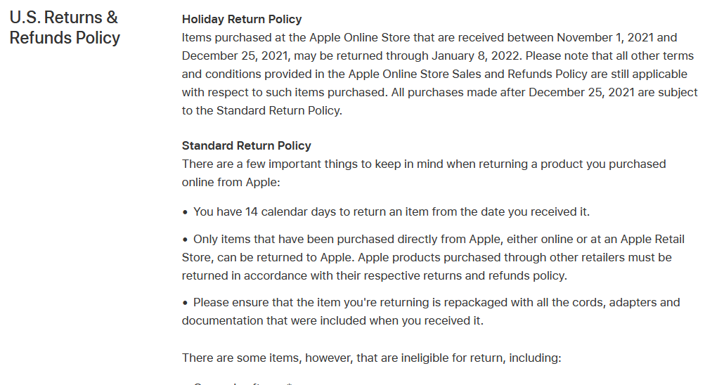 15 Return Policy Examples Unix Commerce