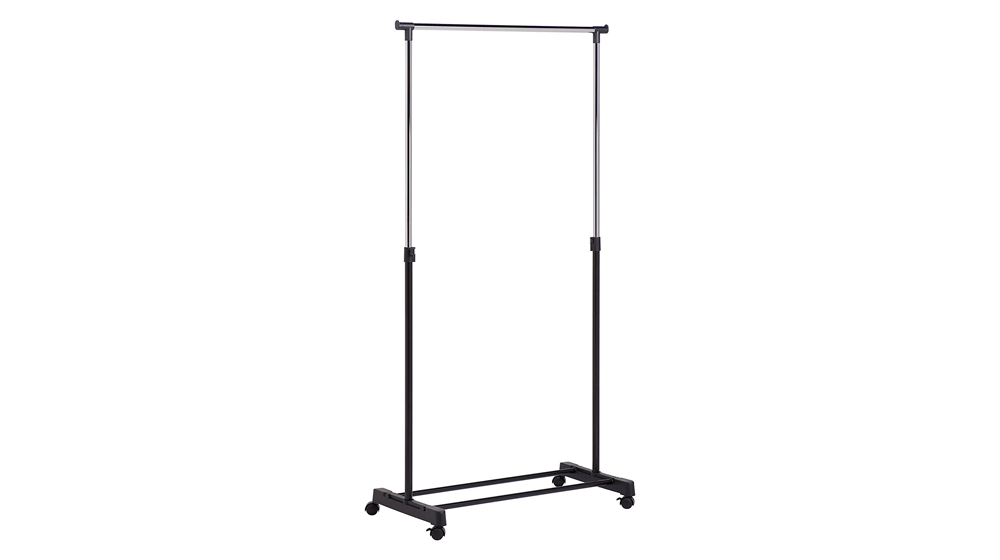 Honey-Can-Do Adjustable Height Rolling Metal Clothes Rack