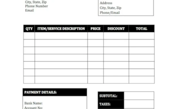 12 printable invoice template options unix commerce